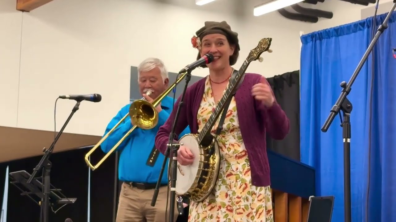 Katie Cavera singing Sister Kate with Sierra Stompers at the 45th Monterey Jazz Bash by the bay 2025