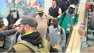 CAN- Accueillis par une foule immense, l’arrivée  exceptionnelle des lions à Rabat pour la finale… 