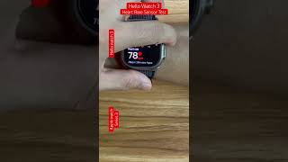 Hello Watch 3 Heart Rate Sensor Test #hellowatch3 #applewatchultraclone #youtubeshorts #trending