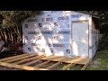 How to restore a tiny home part 6  new roof built  house wrapped plus front door  deck started