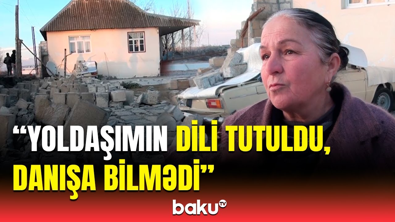 Ağdaşda evin hasarı uçdu | Güclü küləyin dəhşətli fəsadları