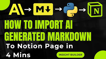 How To Automate Writing Markdown Data From AI Models into Notion Page in 4 Mins