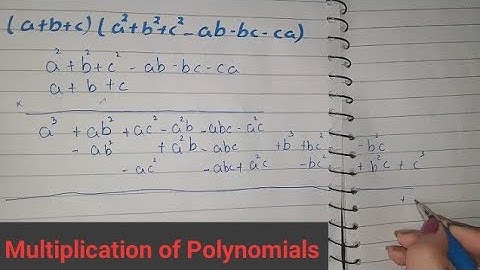 Multiplication of Polynomials class 8, Multiplication of polynomials (vertical method)