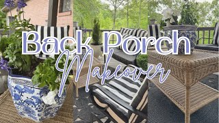 BACK PORCH MAKEOVER | How to Decorate a Small Porch!