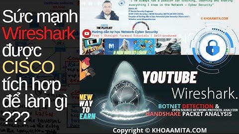 💹Kỹ thuật dùng Wireshark chống DDOS/BotNet & lý do Cisco built in WS trong 4500/3850 Catalyst Switch