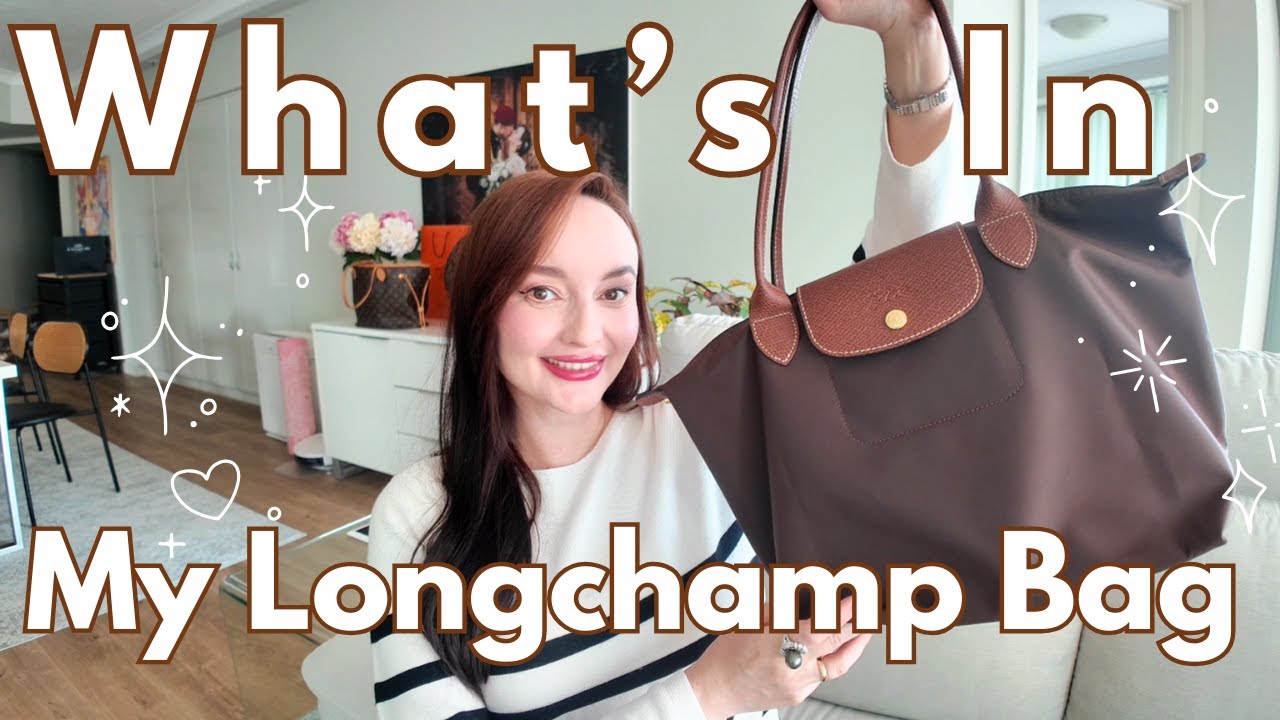 What's In My Updated Everyday Tote? Longchamp Le Pliage Medium in Ebony