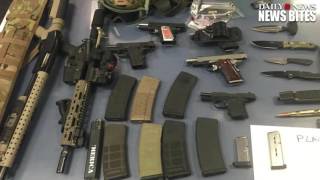 Cops nab trio of 'vigilantes' at Holland Tunnel with loaded guns and 2,000 rounds of ammo