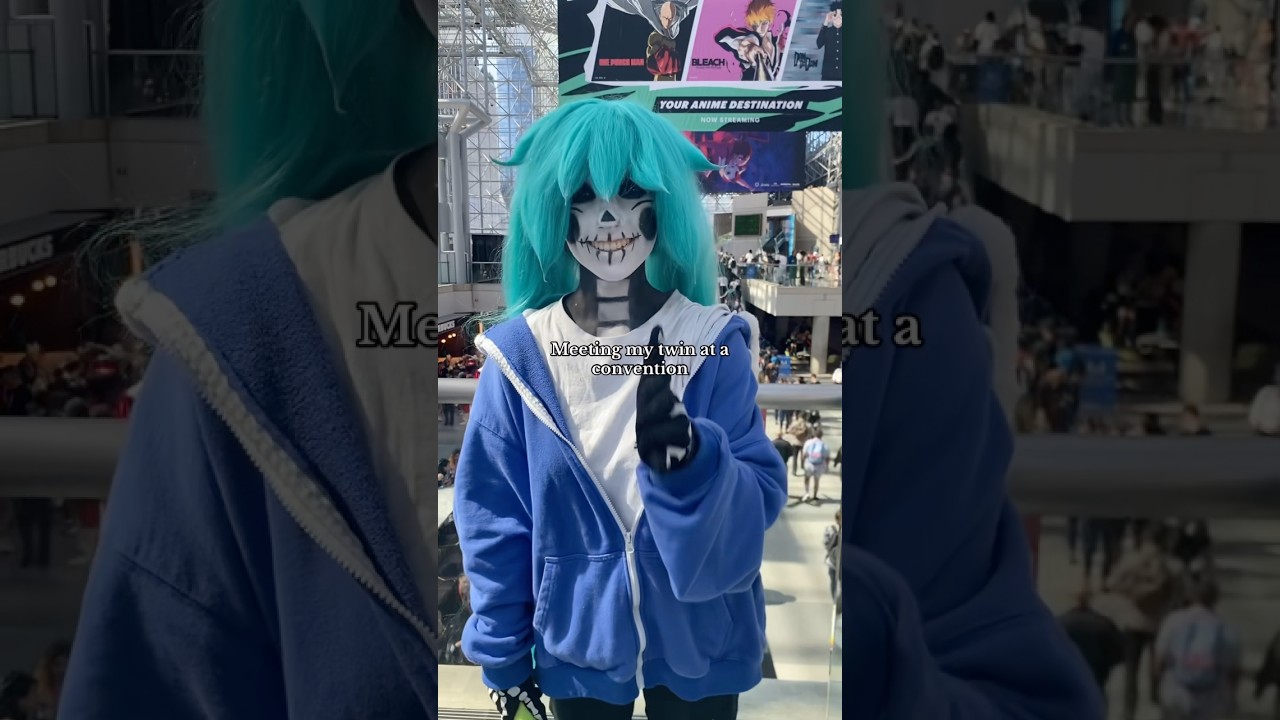 I love how it wasn’t even planned too LOL #cosplay #cosplayer #anyc #animenyc2025 #sans #miku