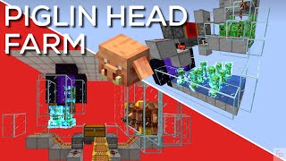 (Java) Minecraft Piglin Head Farm Tutorial (1.20+)