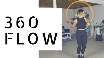 Hoop Dance Tutorial : 360 Flow Session : Elbow Pass + Palm Spin + Turning Escalator