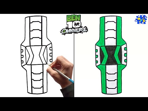 Ben 10 Omniverse Drawing || How to draw Omnitrix easy