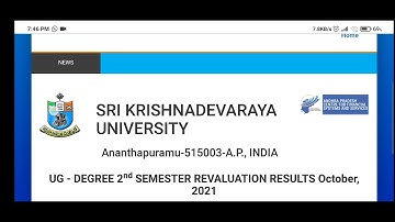 2nd Semester revaluation results October, 2021| Sri Krishnadevaraya University