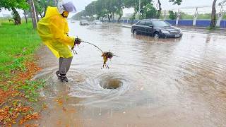 Massive Flood Drain Cleanup! Watch the Water Explode Into Flow!