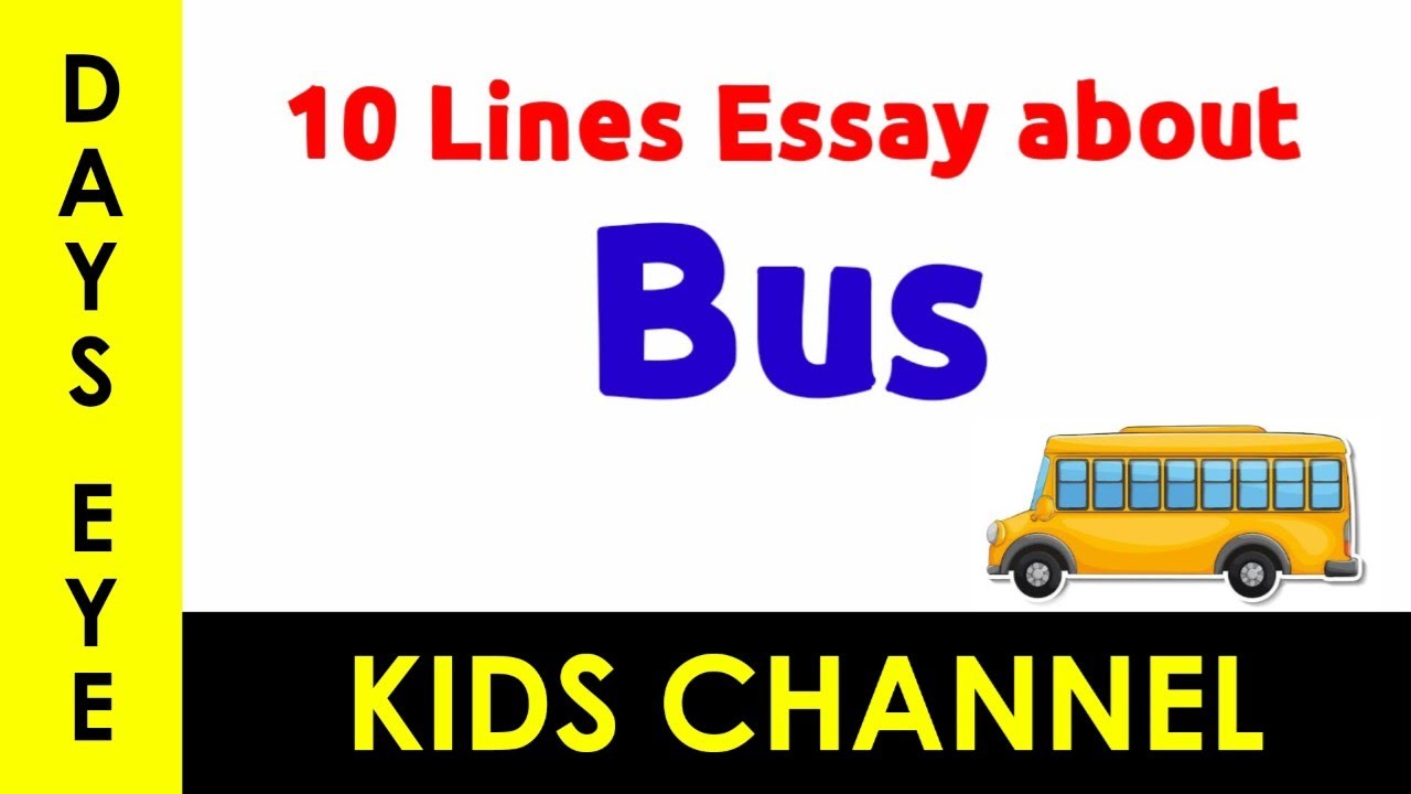 essay on bus for class 1