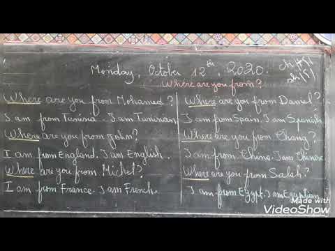 Where are you from?..performed by Brahim belhoudi..Tunisia