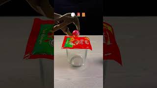 Red Hot Ball vs Packing tape + ketchup + scrubber | Oddly Satisfying ASMR