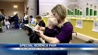 Randi Rico judges Science Fair