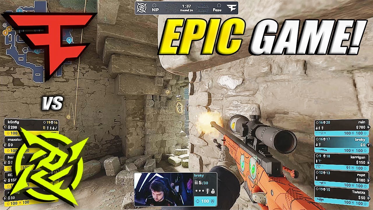 CRAZY GAME!! - FaZe vs NIP - HIGHLIGHTS - CS Asia Championships 2023