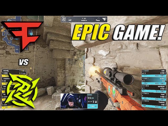 CRAZY GAME!! - FaZe vs NIP - HIGHLIGHTS - CS Asia Championships 2023