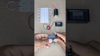 Powering Two Bike Fog Light &amp; 10 LED Light and With Rack and Gear Motor Generator #dcmotor #shorts