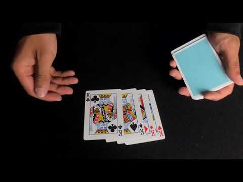 纸牌魔术教学：《国王聚会》三张老K被分开，竟然能够瞬间聚集？