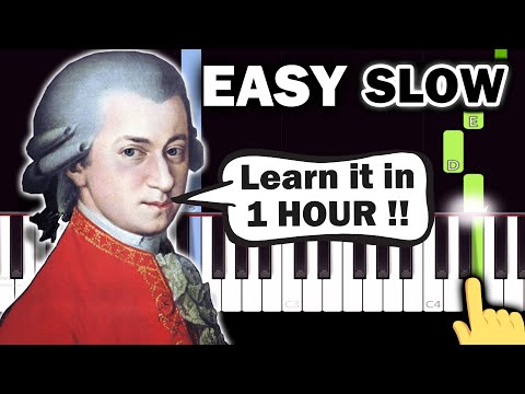 Mozart - Symphony no. 40 Theme - EASY Piano tutorial