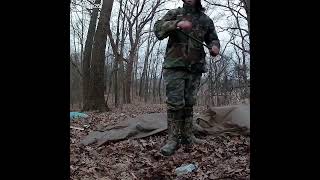 Taking down camp #snowcamp #bushcraft #survival #campping #outdoorskills #outdoorwork