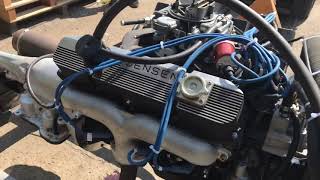 Jensen Interceptor Chrysler 383 Engine running after rebuild
