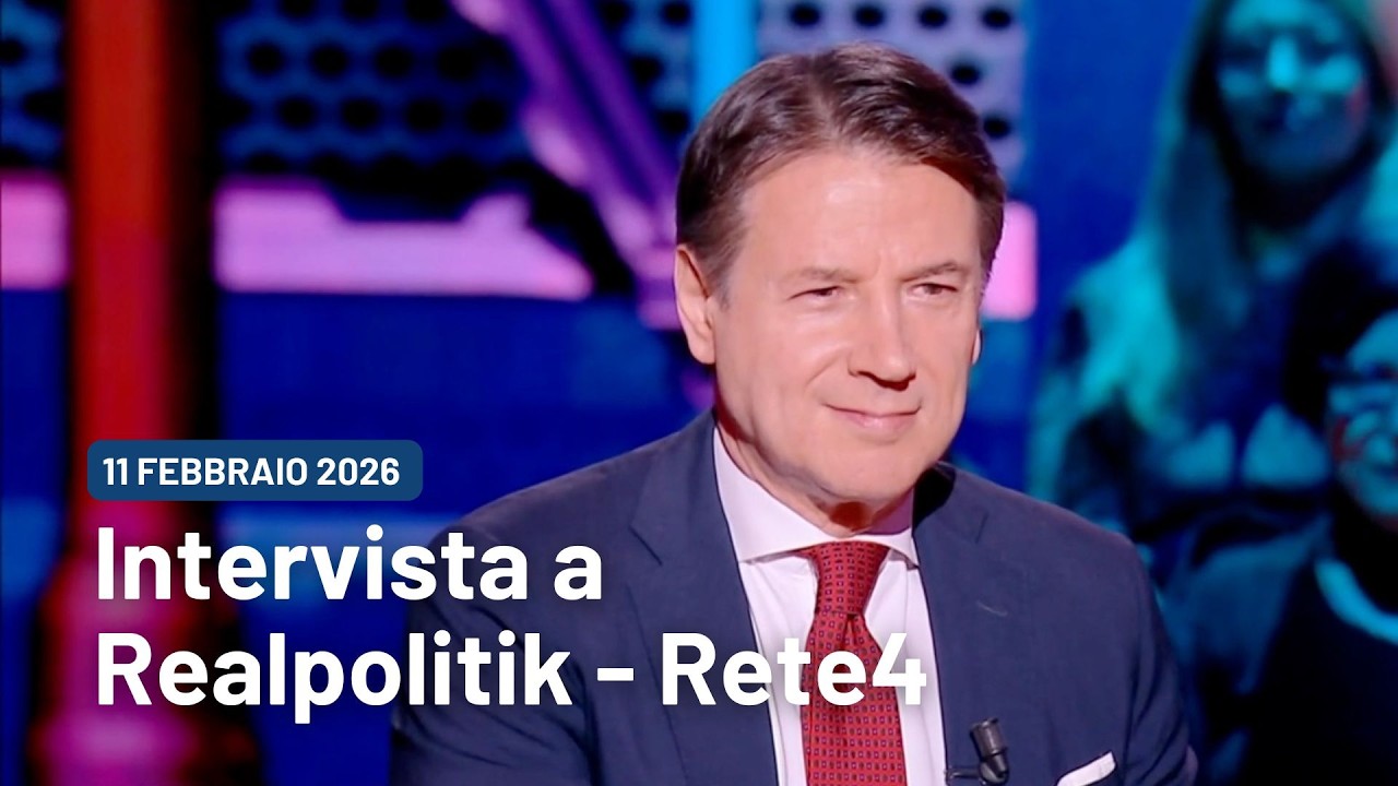 Giuseppe Conte intervistato da Tommaso Labate a “Realpolitik” | 11/2/2026