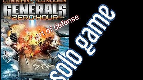 command and conquer zero hour aod solo game 30 fps