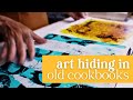 Mixed Media Art Supplies | Reusing Old Cookbooks