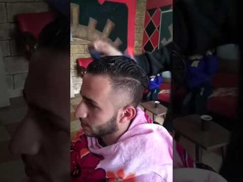 تمليس الشعر في نار صالون حماده جرار 