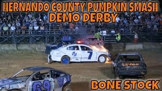 PUMPKIN SMASH HERNANDO COUNTY DEMO DERBY - BONE STOCK CLASS