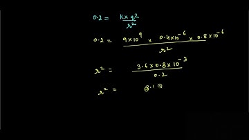 The electrostatic force on a small sphere of charge 0.4μC  due to another small sphere of charge −0