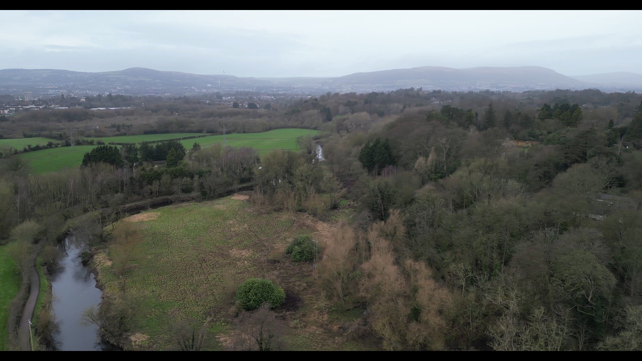 Bird's view of sights and sounds around River Lagan at Lady Dixon Park, Belfast