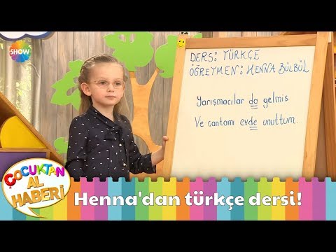 Henna'dan türkçe dersi!