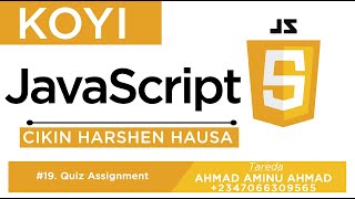 Details KOYI JAVASCRIPT 19 SIMPLE QUIZ (Answer to Assignment) Update