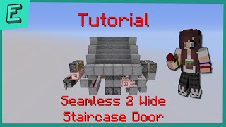 Tutorial: Seamless 2 Wide Staircase Door - Minecraft Java 1.16
