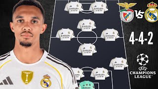 BENFICA CONTRE REAL MADRID 🔥 COMPOSITION PROBABLE DU REAL MADRID ✅ MATCH DE LIGUE DES CHAMPIONS D...