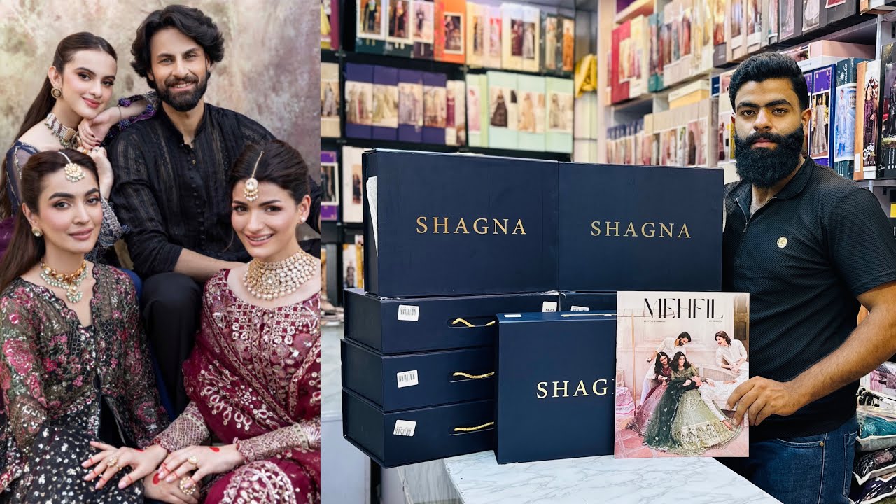 MEHFIL LUXURY FESTIVE COLLECTION 2025 BY SHAGNA  | UNSTICHTED LUXURY DESIGNER FESTIVE COLLECTION’25