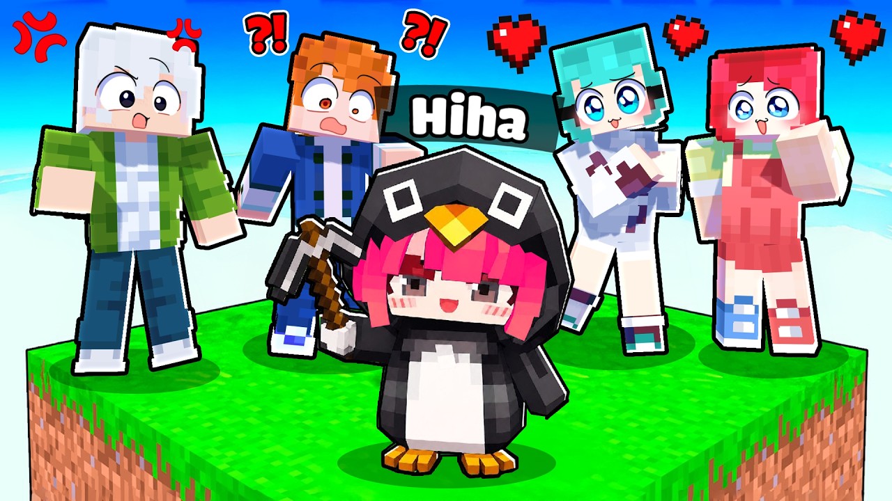 Hiha Trở Thành GUGUGAGA Trong ONE BLOCK Trong Minecraft 🤩😍