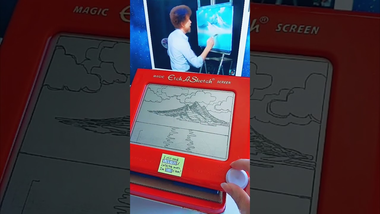 Etch A Sketching with Bob Ross volume 1