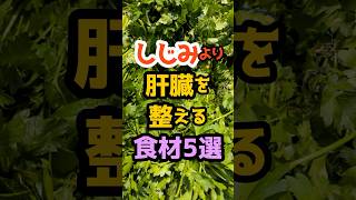 実はしじみより肝臓を整える食材5選【沈黙の臓器ケア】
