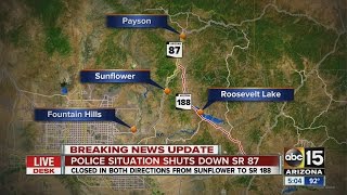 Police situation shuts down SR 87