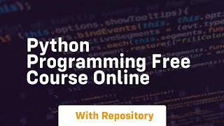 python programming free course online