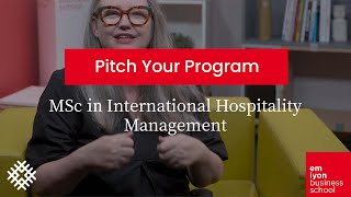 MSc in International Hospitality Management - Pitch Your Program