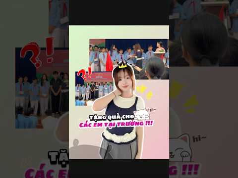 Tặng quà cho các em tại trường học #meosoyeu #freefire