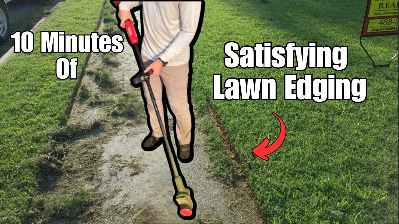 10 Minutes of Oddly Satisfying Lawn Edging