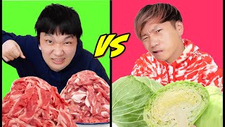 24時間肉だけと野菜だけどっちが食べ続けられるかモニタリングした【ウーバーイーツ】
