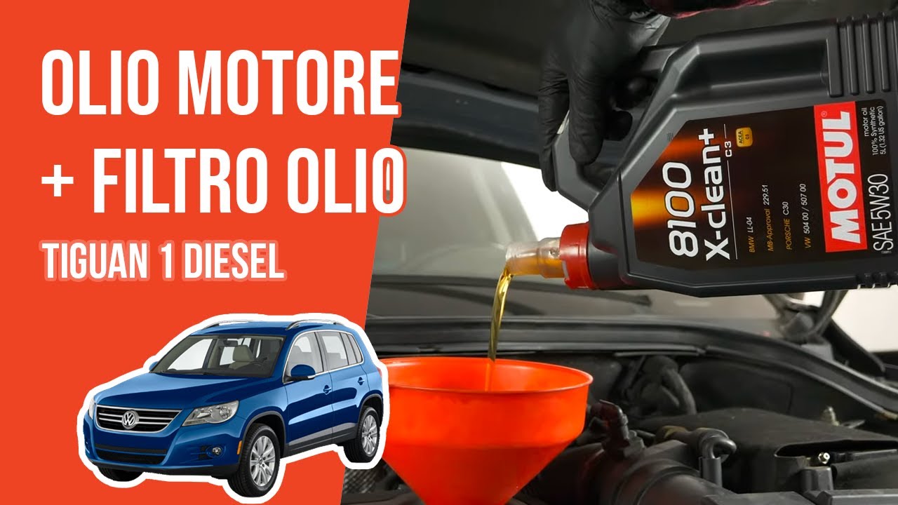 Cambio olio motore e filtro dell'olio Tiguan 1 2.0 TDI 🛢 - YouTube